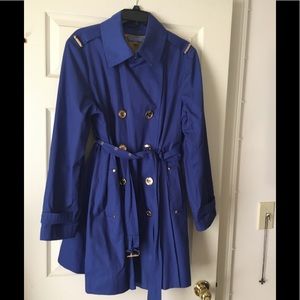 Royal blue Michael Kors Rain coat